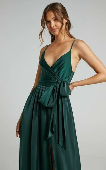 Showpo Revolve Around Me Dress In Emerald 1 Showpo Revolve Around Me Dress In Emerald