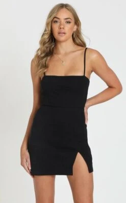 Showpo Island Babe Mini Dress In Black