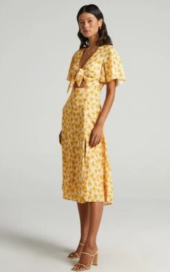 Showpo Wild And Free Mind Midi Dress In Sunflower Print -Showpo Women's Clothing Store wildandfreeminddressinsunflowerprint s010055 6
